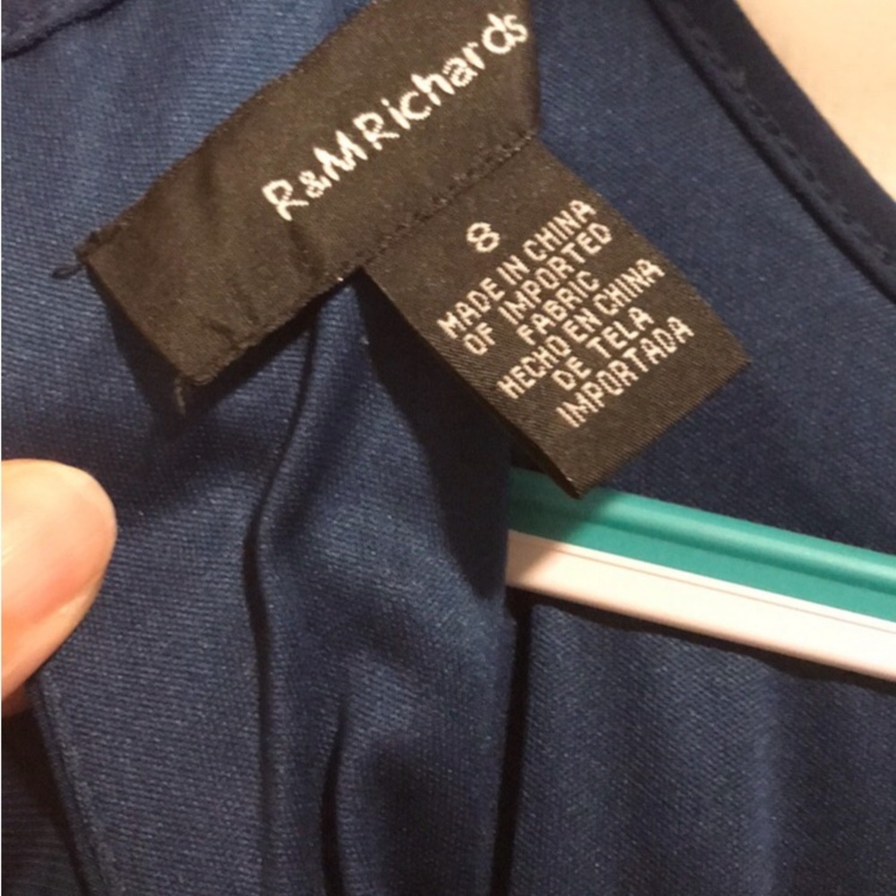 NEW R&M Richards Dress
Style # 1328 Color Peacock - Picture 5 of 6